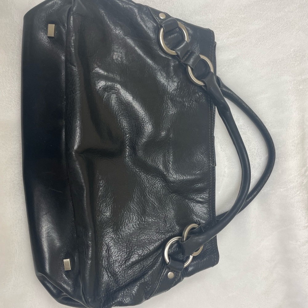 Hype black leather bag